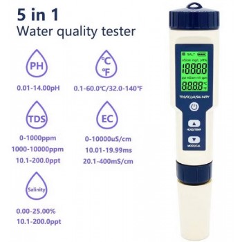 PH Metre ph tds ec tuzluluk sıcaklık ölçüm cihazı digital test cihazı